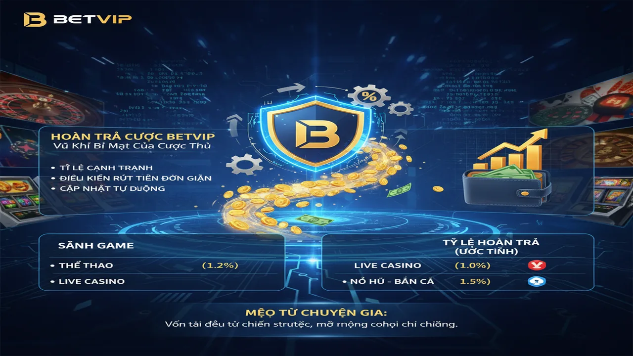 Tối ưu hoàn trả Betvip