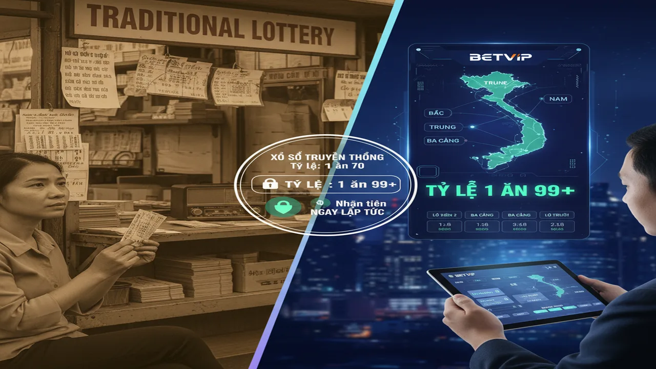 Khác biệt xổ số vùng Betvip